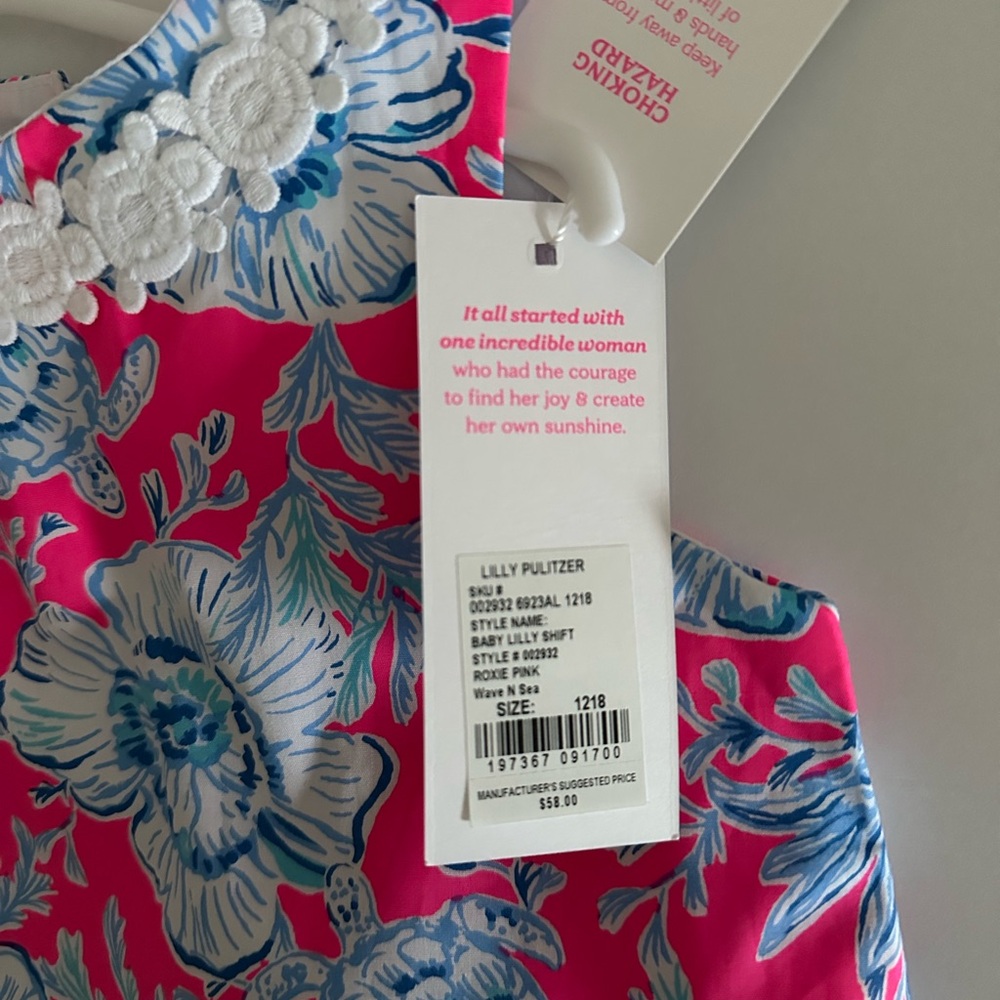 Lilly Pulitzer Pink and Blue Kids Dress - Picture 2 of 2